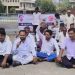 सिद्धेश्वर कारखान्यावर “थकीत उसबीला”साठी आंदोलन