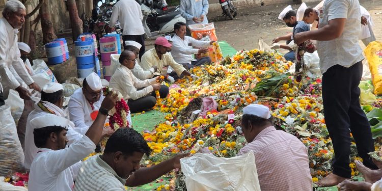 बाप रे ! गणेश विसर्जनातून २३ हजार २५७ किलो निर्माल्याचे संकलन