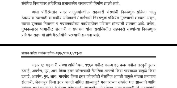 सोलापूर डीसीसी बँकेची निवडणूक……