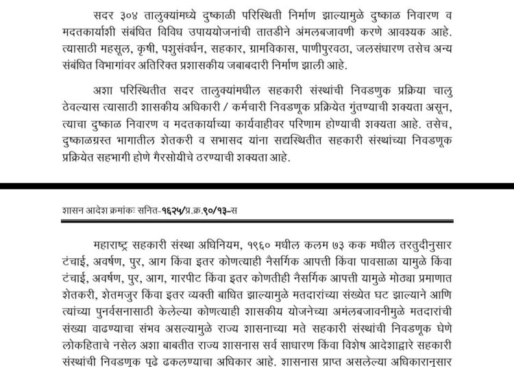 सोलापूर डीसीसी बँकेची निवडणूक……